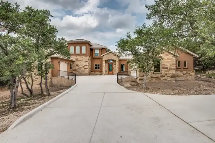 Texas Hill Country house plans 59-338 - front exterior, 3,346 sq ft, 4 bed, 3 bath house plans | Monster House Plans