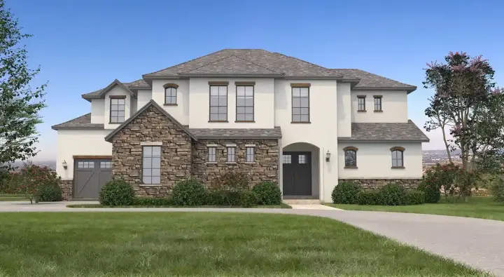 Transitional house plans 59-354 - front exterior, 3,730 sq ft, 4 bed, 3 bath house plans | Monster House Plans