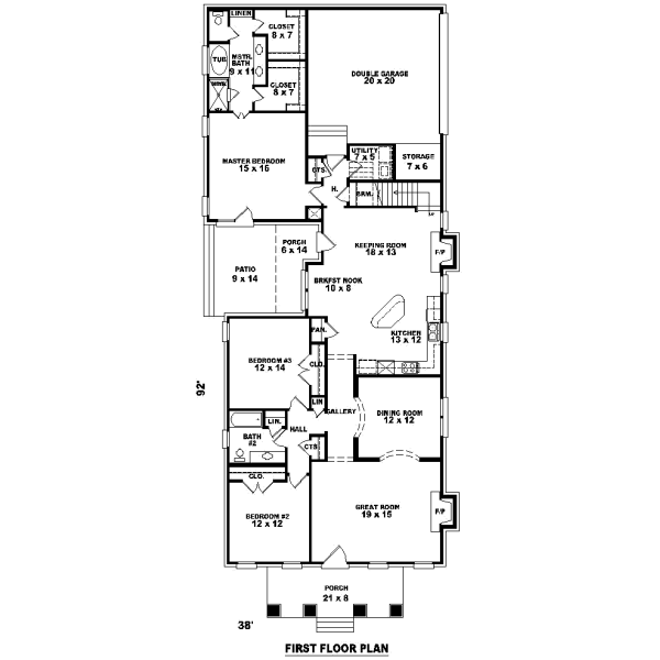 Main Floor Plan: 6-1000