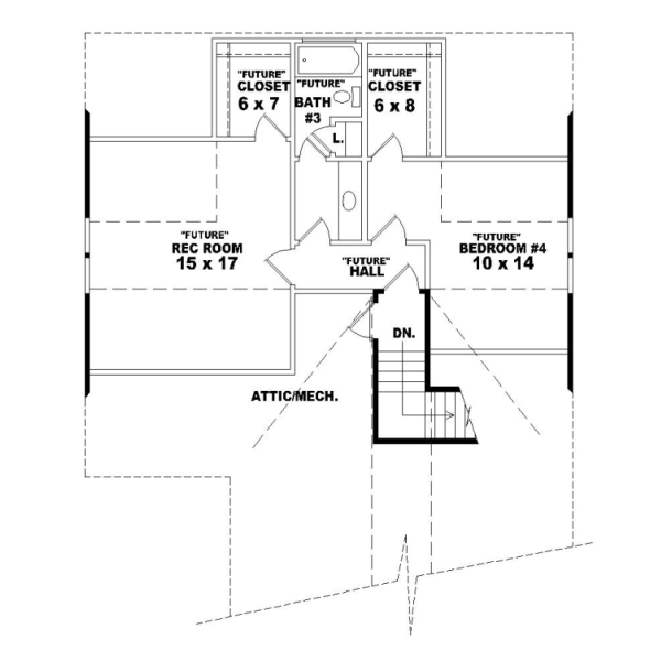 Upper/Second Floor Plan: 6-1000
