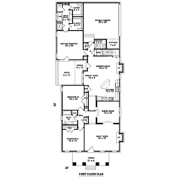 Main Floor Plan: 6-1001