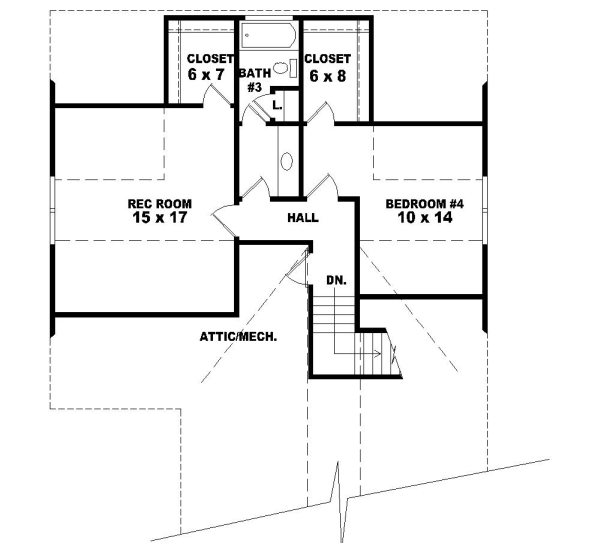 Upper/Second Floor Plan: 6-1005