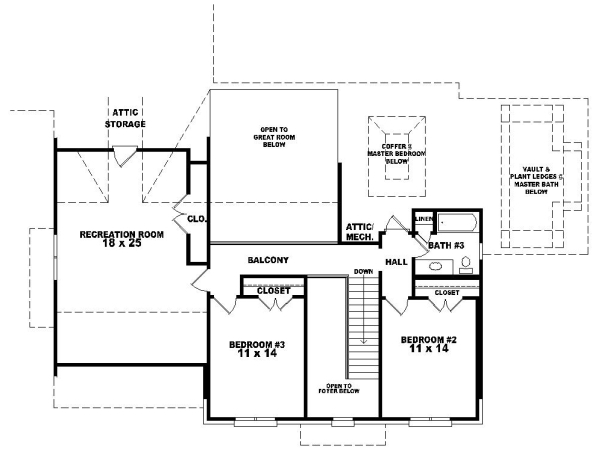 Upper/Second Floor Plan: 6-1008