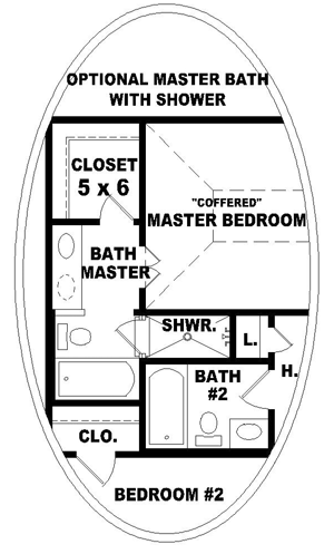 Southern-colonial Style Home Design Plan: 6-101