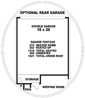 Southern-colonial Style Home Design Plan: 6-101