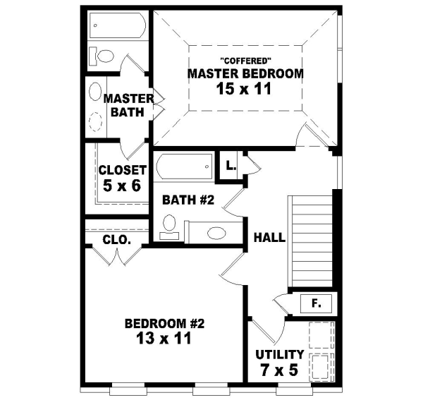 Upper/Second Floor Plan: 6-101