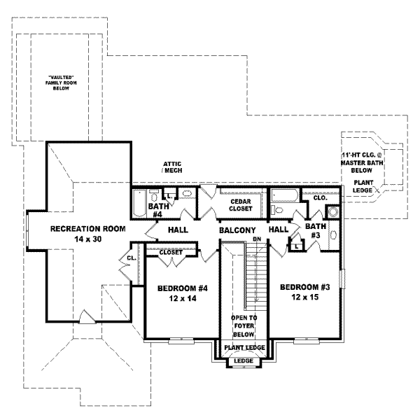 Upper/Second Floor Plan: 6-1011