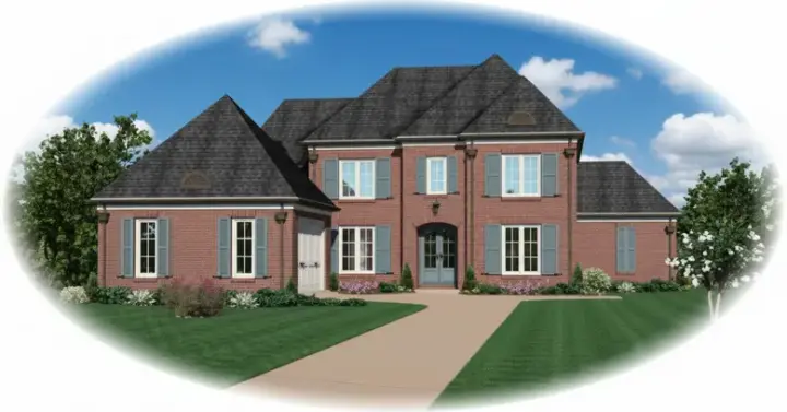 Traditional house plans 6-1012 - front exterior, 2,992 sq ft, 4 bed, 3 bath house plans | Monster House Plans