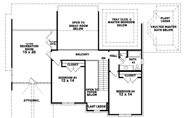 Upper/Second Floor Plan: 6-1012