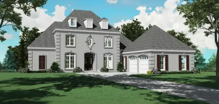Mediterranean house plans 6-1014 - front exterior, 3,216 sq ft, 3 bed, 4 bath house plans | Monster House Plans