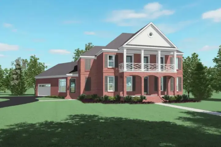 Plantation house plans 6-1021 - front exterior, 3,079 sq ft, 3 bed, 2 bath house plans | Monster House Plans
