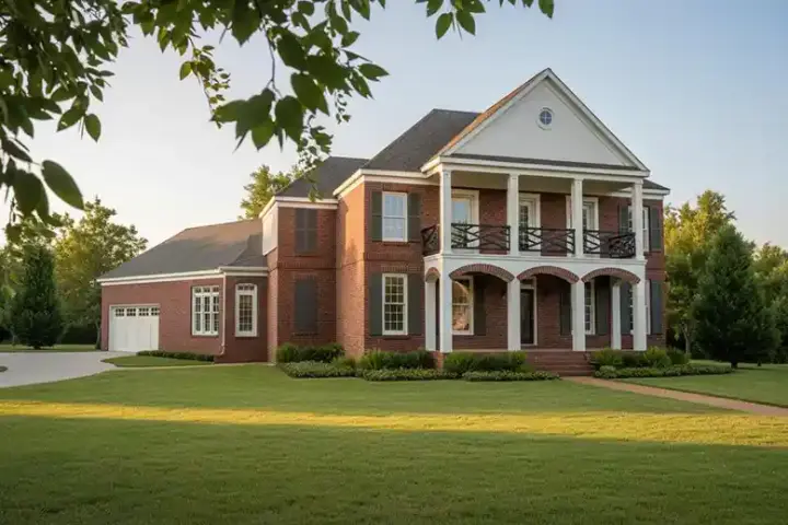Plantation house plans 6-1022 - front exterior, 3,350 sq ft, 3 bed, 2 bath house plans | Monster House Plans