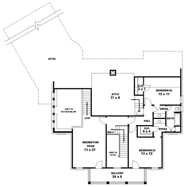 Upper/Second Floor Plan:6-1022