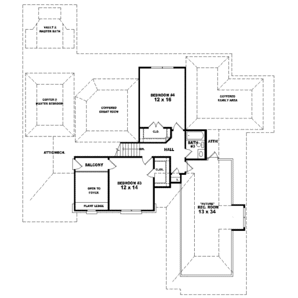 Upper/Second Floor Plan: 6-1036
