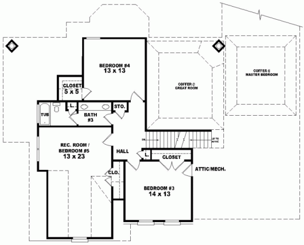 Upper/Second Floor Plan: 6-1038