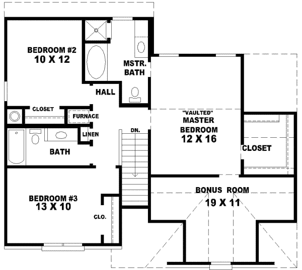Upper/Second Floor Plan: 6-104
