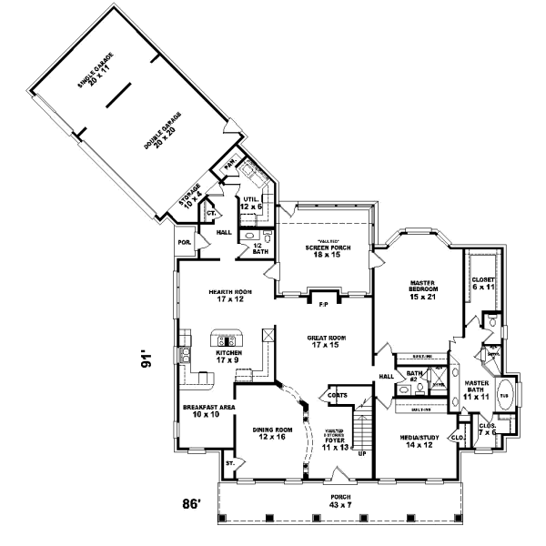 Main Floor Plan: 6-1040