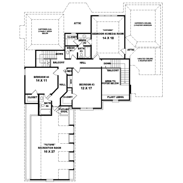 Upper/Second Floor Plan: 6-1041