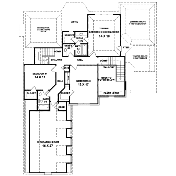 Upper/Second Floor Plan: 6-1043