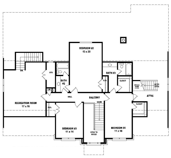 Upper/Second Floor Plan: 6-1046
