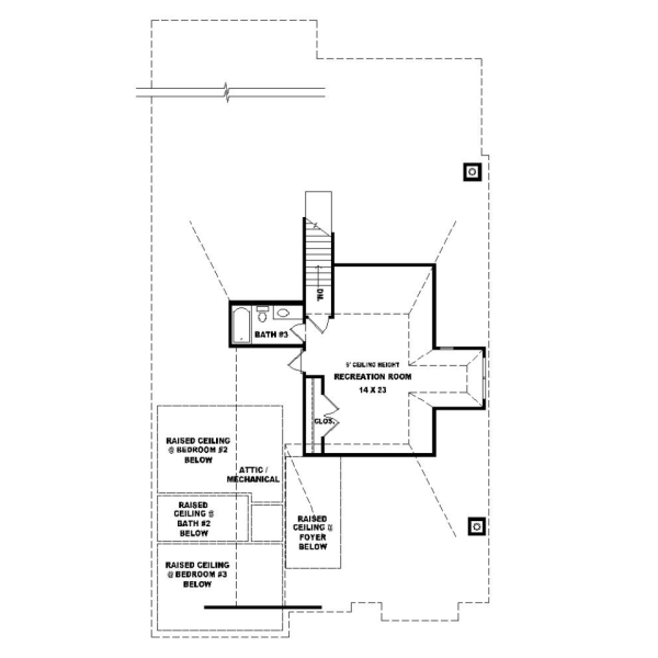 Upper/Second Floor Plan: 6-1049