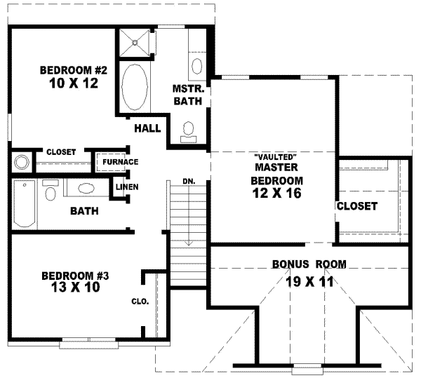 Upper/Second Floor Plan: 6-105