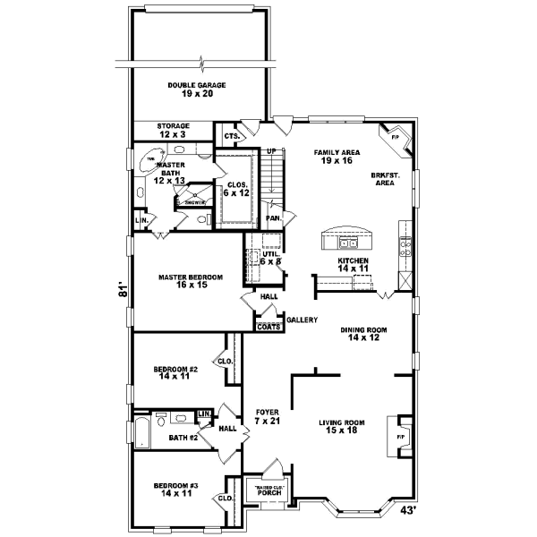 Main Floor Plan: 6-1050