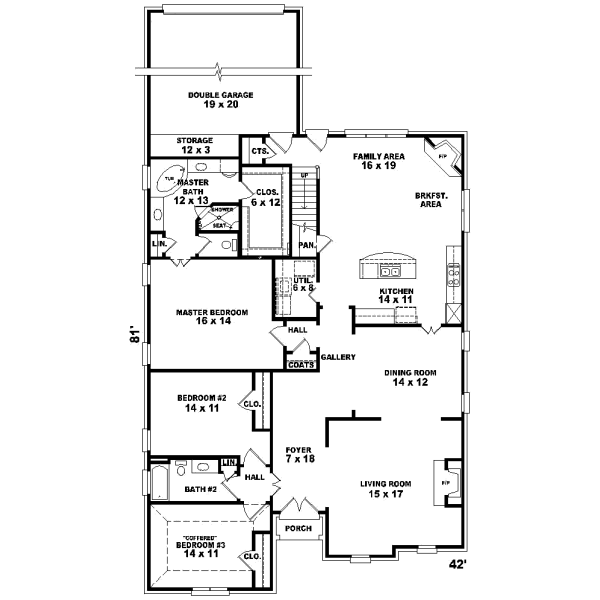 Main Floor Plan: 6-1051