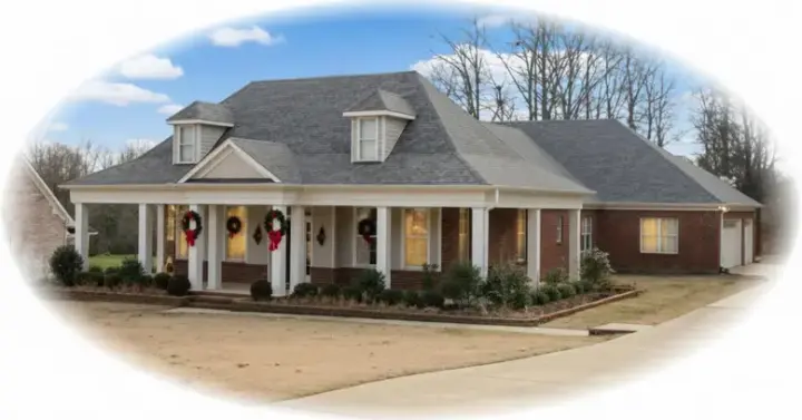 Southern house plans 6-1053 - front exterior, 2,471 sq ft, 3 bed, 2 bath house plans | Monster House Plans