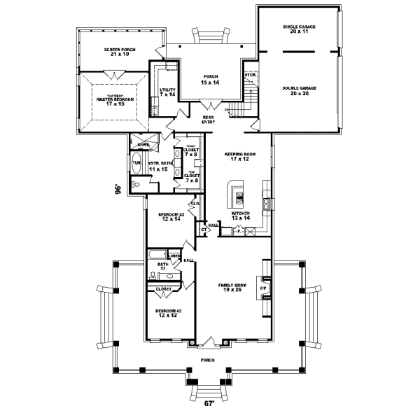 Main Floor Plan: 6-1054