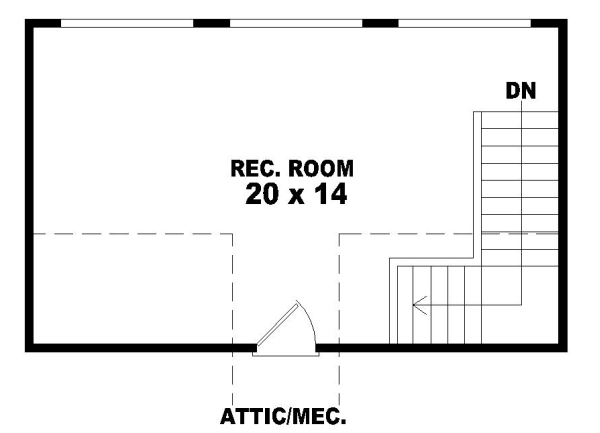 Upper/Second Floor Plan:6-1054