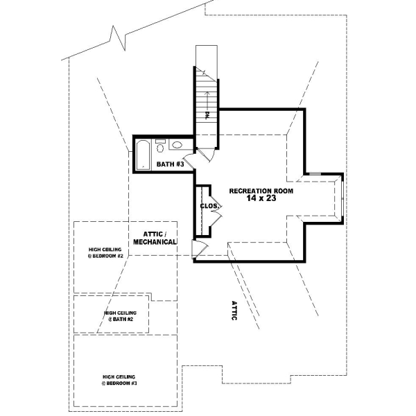Upper/Second Floor Plan: 6-1058