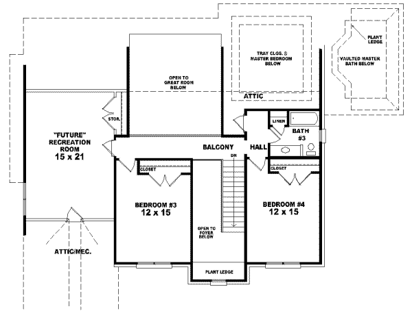 Upper/Second Floor Plan: 6-1063