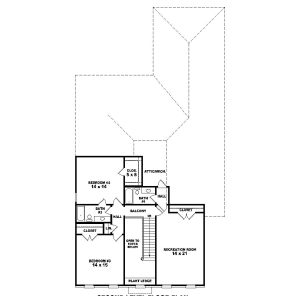 Upper/Second Floor Plan: 6-1069