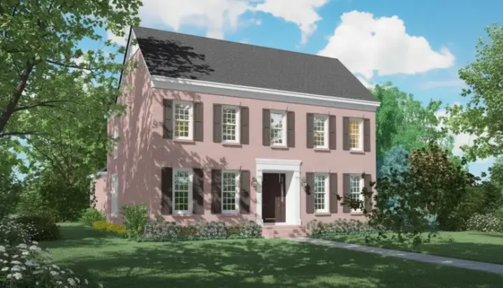 Southern Colonial house plans 6-1073 - front exterior, 2,873 sq ft, 3 bed, 3 bath house plans | Monster House Plans