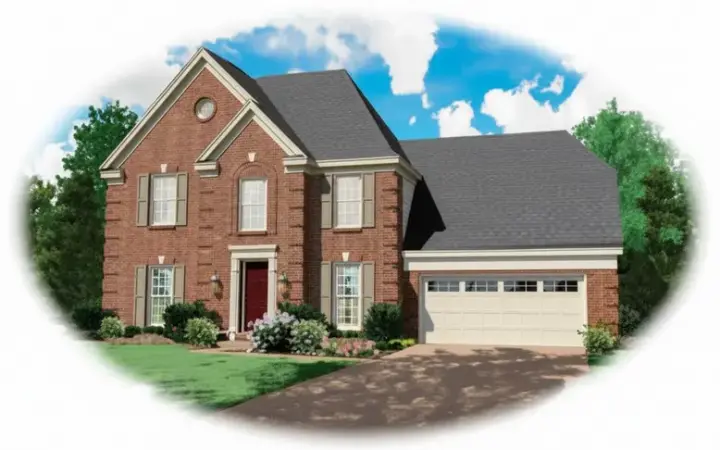 Traditional house plans 6-108 - front exterior, 1,991 sq ft, 3 bed, 2 bath house plans | Monster House Plans
