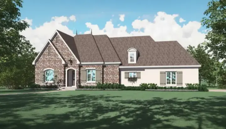 Traditional house plans 6-1082 - front exterior, 3,159 sq ft, 3 bed, 3 bath house plans | Monster House Plans