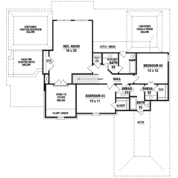 Upper/Second Floor Plan: 6-1084