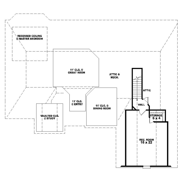 Upper/Second Floor Plan: 6-1092