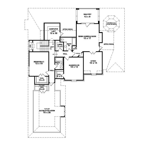 Upper/Second Floor Plan: 6-1097