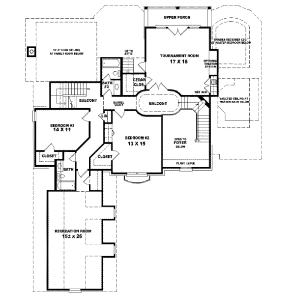 Upper/Second Floor Plan: 6-1099