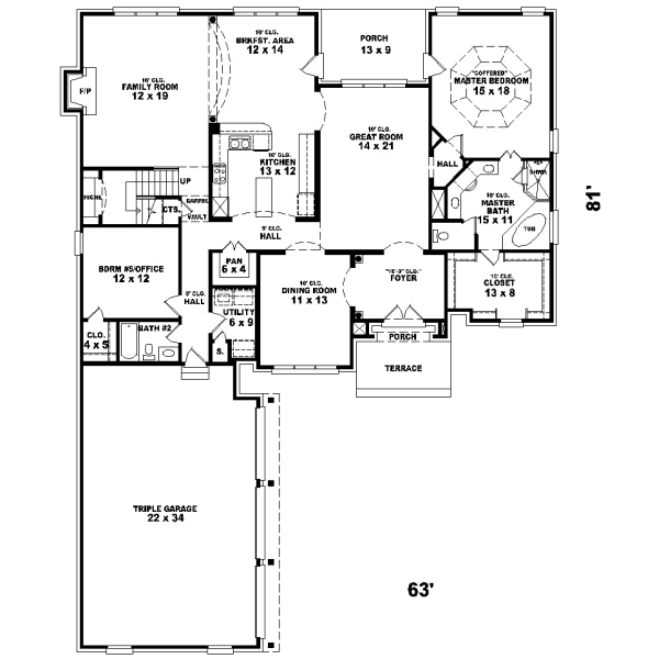 Main Floor Plan: 6-1101
