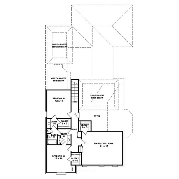 Upper/Second Floor Plan: 6-1108