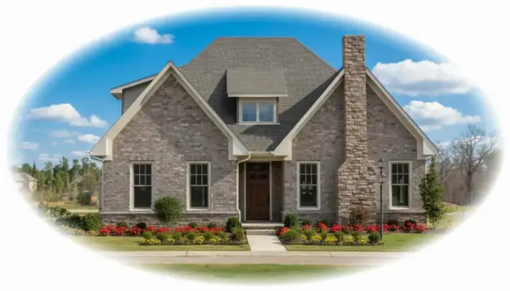 European house plans 6-1109 - front exterior, 2,537 sq ft, 3 bed, 3 bath house plans | Monster House Plans