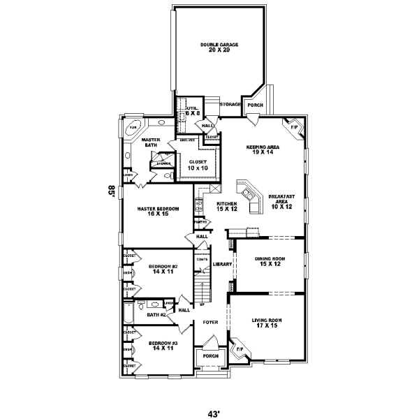 Main Floor Plan: 6-1111