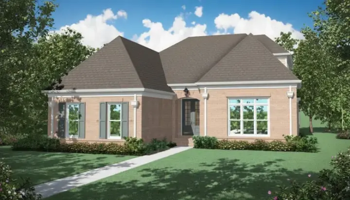 French Country house plans 6-1112 - front exterior, 3,123 sq ft, 3 bed, 3 bath house plans | Monster House Plans