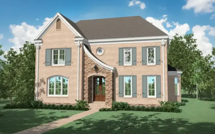 French Country house plans 6-1114 - front exterior, 3,249 sq ft, 4 bed, 3 bath house plans | Monster House Plans