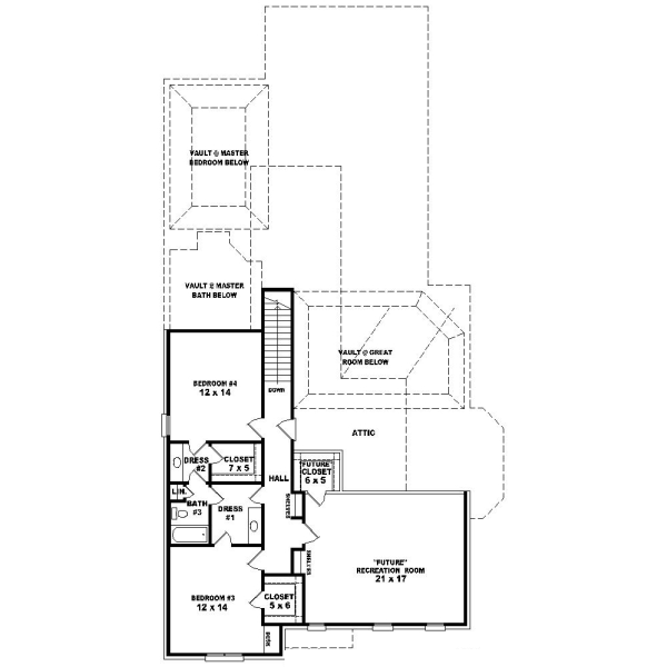 Upper/Second Floor Plan: 6-1114