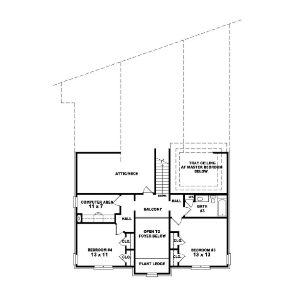 Upper/Second Floor Plan: 6-1116