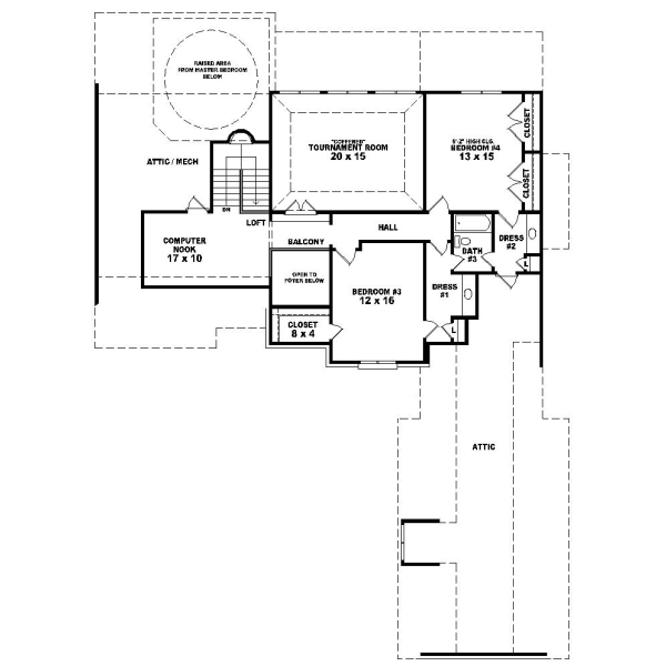 Upper/Second Floor Plan: 6-1117